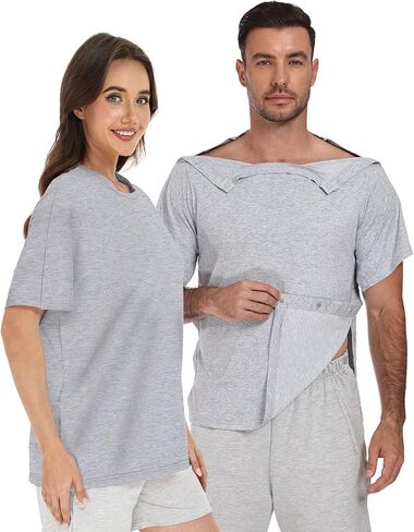 Magnetic Post Surgery Shirt: One-Handed Adaptive Tear Away for Shoulder Surgery, Mastectomy & Dialysis Recovery in Saudi Arabia