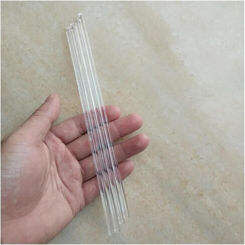 6 * 100/200/250/300mm DIY Chandelier Round Glass Stick Prism Crystal with 1 Hole Home Curtain Lighting Accessories(20pcs-6X200mmm) in Saudi Arabia