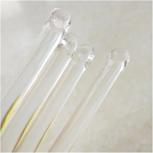 6 * 100/200/250/300mm DIY Chandelier Round Glass Stick Prism Crystal with 1 Hole Home Curtain Lighting Accessories(20pcs-6X200mmm) in Saudi Arabia
