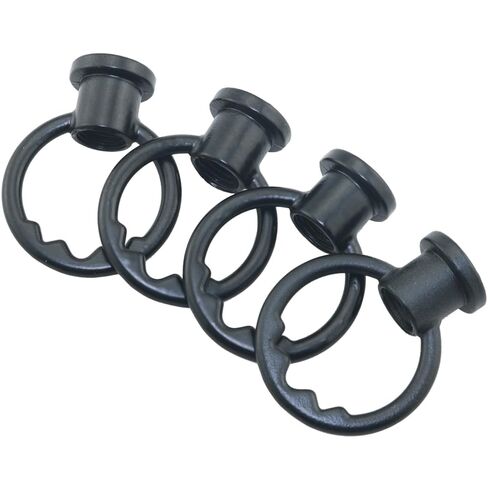 4PCS Eye Nuts Bar Pendant Light Load Hooks Zinc Alloy M10 Internal Thread Closed Eye Bolts 33 Tooth Eye Bolts Maximum Load 11 lbs for Suspending Crystal Chandeliers Black in Saudi Arabia
