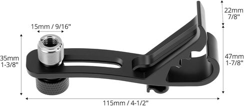 QWORK Shockproof Drum Microphone Clips, 4pcs Adjustable Mic Securing Clamp Mounts for Studio Drum Recording in Saudi Arabia