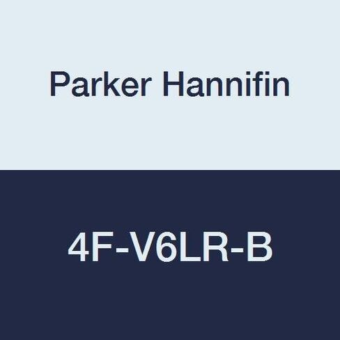 Parker Hannifin 4F-V6LR-B Series V6 Brass General Purpose Needle Valve, Blunt Stem Type, PTFE Stem Seal, 1/4" Female NPT Inlet, 1/4" Female NPT Outlet in Saudi Arabia
