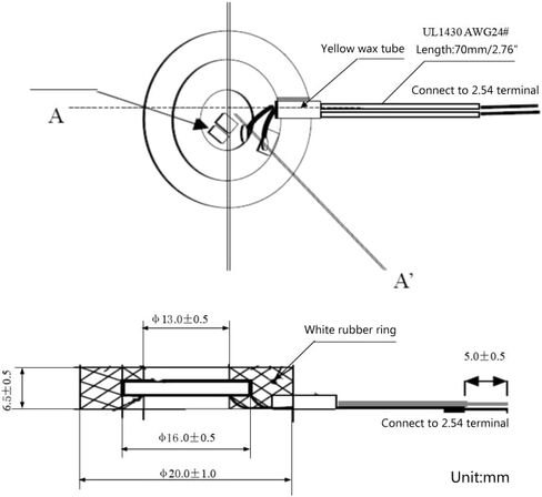16 مللي متر بالموجات فوق الصوتية التفتيت محول البخاخة فيلم لوحة السيراميك المرطب الملحقات التفتيت محول السيراميك in Kuwait