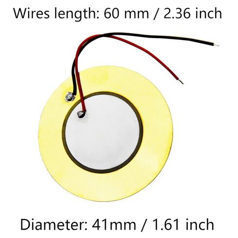 10 Pcs Piezo Disc Transducer Contact Microphone Trigger Sound Sensor(41mm) in Saudi Arabia