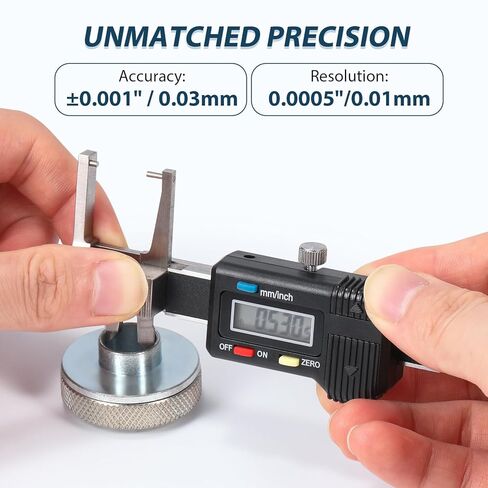Mini Digital Caliper 3-in-1 Digital Caliper 0-25mm, Stainless Steel Precision Measurement Tool with LCD Display, Unit Conversion, Storage Case, Extra Battery in Kuwait