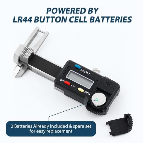 Mini Digital Caliper 3-in-1 Digital Caliper 0-25mm, Stainless Steel Precision Measurement Tool with LCD Display, Unit Conversion, Storage Case, Extra Battery in Kuwait