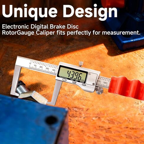 Digital Outside Groove Caliper, Disc Brake Rotor Micrometer, Digital Vernier Calipers Measuring Tool for Disc Brake, Brake Measuring Tool wtih Caliper- Inch/Metric Conversion (2 Inch/50mm) in Kuwait