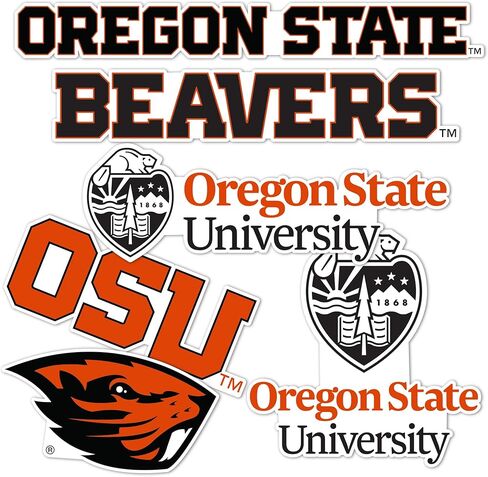 ملصق جامعة ولاية أوريغون الصحراوي والصبار OSU Beaversr شارات الفينيل زجاجة مياه للكمبيوتر المحمول ورقة قصاصات السيارة T2 (النوع 2-4) in Kuwait