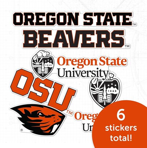 ملصق جامعة ولاية أوريغون الصحراوي والصبار OSU Beaversr شارات الفينيل زجاجة مياه للكمبيوتر المحمول ورقة قصاصات السيارة T2 (النوع 2-4) in Kuwait