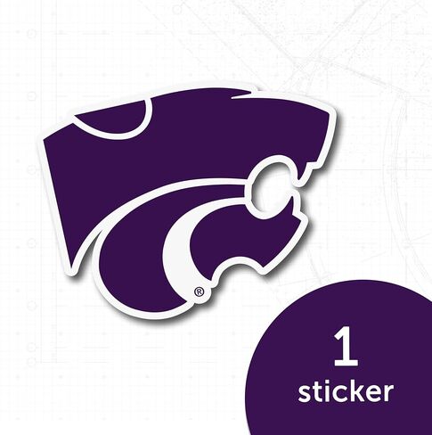 ملصق جامعة ولاية كانساس الصحراوي والصبار القطط البرية K-State EMAW ملصق حائط من الفينيل‏ للكمبيوتر المحمول وزجاجة مياه وقصاصات السيارة (IND 1) in Kuwait