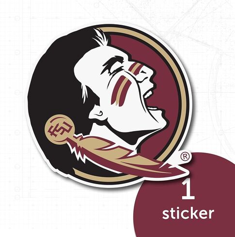 ملصق جامعة ولاية فلوريدا صبار الصحراء سيمينول FSU ملصق حائط من الفينيل‏ للكمبيوتر المحمول زجاجة مياه سجل قصاصات السيارة (IND 1) in Kuwait