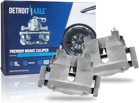Detroit Axle - Rear 2pc Brake Calipers for 2006-2015 Honda Civic CSX 2013-2018 ILX, 2 Disc Brake Calipers with Brackets Replacement in Saudi Arabia