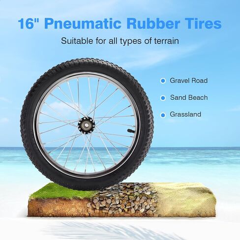 Kayak Beach Cart, SUP Cart,Width Adjustable Universal Canoe Dolly Heavy Duty Kayak Trolley with 16" Wheels, Sturdy 300 LBS Weight Capacity in Kuwait