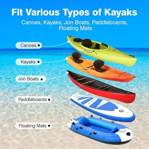 Kayak Beach Cart, SUP Cart,Width Adjustable Universal Canoe Dolly Heavy Duty Kayak Trolley with 16" Wheels, Sturdy 300 LBS Weight Capacity in Kuwait