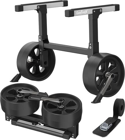 عربة زورق كاياك من GanFindX مصنوعة من الألومنيوم شديدة التحمل وقابلة للطي مع أشرطة مرنة قابلة للتعديل | عربة كاياك خفيفة الوزن محمولة دوللي in Kuwait