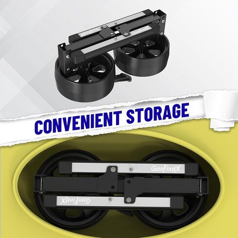 عربة زورق كاياك من GanFindX مصنوعة من الألومنيوم شديدة التحمل وقابلة للطي مع أشرطة مرنة قابلة للتعديل | عربة كاياك خفيفة الوزن محمولة دوللي in Kuwait