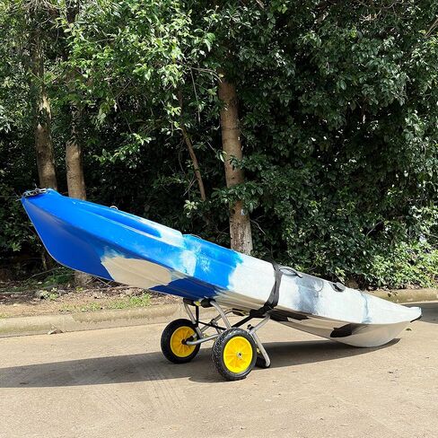 عربة Vanhunks Kayak Cart دوللي عجلات عربة كاياك قابلة للطي مع إطارات بدون هواء مقاس 10 بوصة لنقل الزورق الناقل SUP Paddleboard in Saudi Arabia