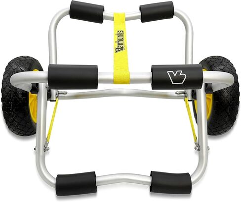 عربة Vanhunks Kayak Cart دوللي عجلات عربة كاياك قابلة للطي مع إطارات بدون هواء مقاس 10 بوصة لنقل الزورق الناقل SUP Paddleboard in Saudi Arabia