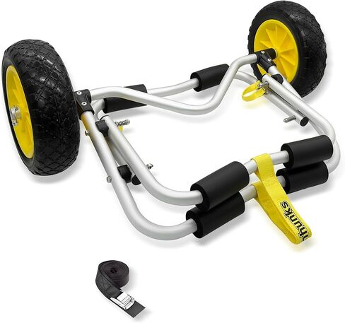 عربة Vanhunks Kayak Cart دوللي عجلات عربة كاياك قابلة للطي مع إطارات بدون هواء مقاس 10 بوصة لنقل الزورق الناقل SUP Paddleboard in Saudi Arabia