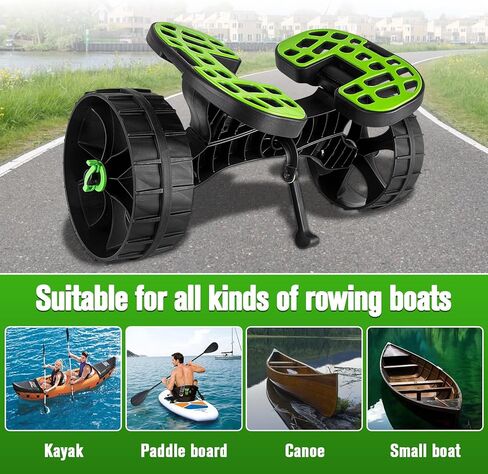 Kayak Cart, Kayak Dolly Cart with Puncture Free Wheels Kayak and Canoe Roller Cart - Kayak Trolley cart with Adjustable Straps in Kuwait