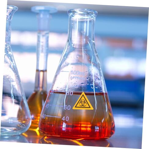 10pcs Warning Labels Decals for Laboratory Safety Caution Stickers for Communication Easy to Use Lightweight and in Saudi Arabia