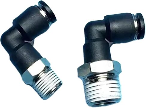 هوائي موصل سريع بوصة أنابيب هواء 1/4 "5/16" 3/8 "1/2" PL خيط خارجي BSPT1/8 1/4 3/8 1/2 مفاصل توصيل الانابيب PL1/4-02(PL 5l16-PT1l4) in Kuwait