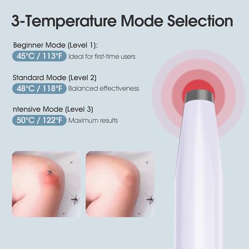 لدغة الحشرات وتخفيف اللدغة، تخفيف لدغة الحشرات مع تخفيف حكة البعوض الحراري، مصاصة لدغة الحشرات القابلة لإعادة الشحن وتخفيف الحكة السريعة لدغات البعوض، معالجة خالية من المواد الكيميائية للاستخدام في الهواء الطلق، المنزل، السفر in Kuwait