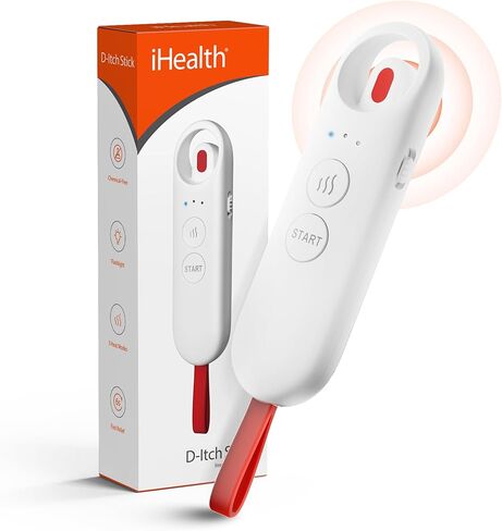 iHealth D-Itch Stick Bug Bite Healer, Mosquito & Insect Bite Relief Using Heat, Chemical-Free Itch Relief in 6 Seconds, 3 Adjustable Heat Modes, Safe for Adults & Kids 3+ in Kuwait