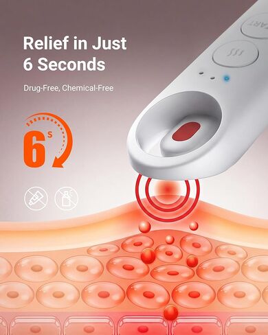 iHealth D-Itch Stick Bug Bite Healer, Mosquito & Insect Bite Relief Using Heat, Chemical-Free Itch Relief in 6 Seconds, 3 Adjustable Heat Modes, Safe for Adults & Kids 3+ in Kuwait