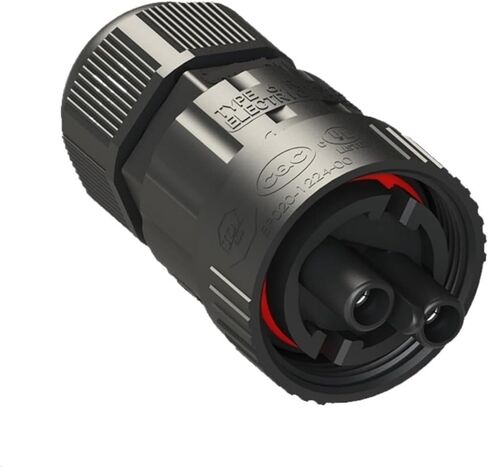 طرف أنثى ثنائي النواة - فقط مع موصل خارجي ملولب سريع موصل كابل LED موصل مقاوم للماء in Kuwait