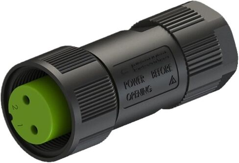 موصل مستقيم من خلال [طرف أنثوي ثنائي النواة] موصل لحام خارجي IP68 كتلة طرفية مقاومة للماء (EC02681-2024-BF) in Kuwait