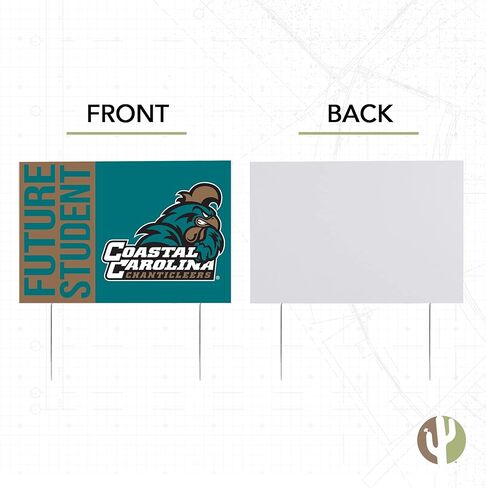 Desert Cactus Coastal Carolina University Chanticleers 12x18" New Student Celebration Yard Sign Outdoor Lawn Display with Stakes (Grad Sign 4) in Saudi Arabia