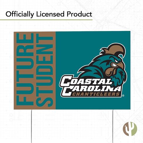 Desert Cactus Coastal Carolina University Chanticleers 12x18" New Student Celebration Yard Sign Outdoor Lawn Display with Stakes (Grad Sign 4) in Saudi Arabia