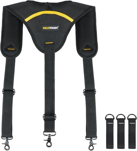 MELOTOUGH Construction Work Belt Padded Suspender Tool Belt Suspenders for Electrican Heavy Duty Big and Tall in Kuwait