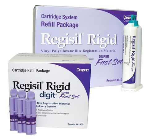 Dentsply 619425-8 Regisil Rigid Super Fast Set VPS Bite مادة تسجيل، أرجواني، (50 مل) علبة خرطوشة (عبوة من 32 قطعة) in Saudi Arabia