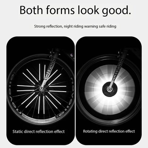 36 قطعة من عاكسات ركوب الدراجات، عاكسات بقضبان عجلة الدراجة باللون الأحمر والأصفر والأزرق، أغطية عاكسة للضوء للدراجة العالمية، أغطية أضواء تحذيرية سهلة التركيب تناسب جميع عجلات الدراجة القياسية in Kuwait