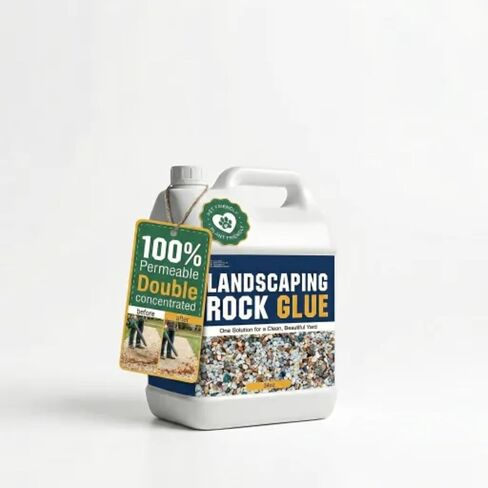 Rock Glue Concentrate 32 OZ – High Strength Gravel & Stone Binder for Landscaping, Permeable Outdoor Adhesive for Driveway, Patio, Garden Beds & Walkways, Fast Drying, Weather Resistant in Kuwait