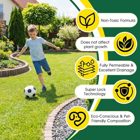 GloGlo 166OZ Ready to Use Rock Glue for Landscaping,No Dilution Needed Mulch Glue Strong Pea Gravel Binder Stone Adhesive for Walkways, Yards, Patios, Mulch Lock Pea Gravel Stabilizer in Saudi Arabia