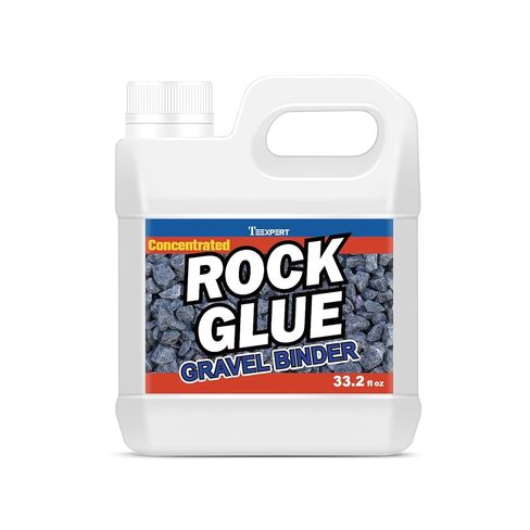 Teexpert Rock Glue for Landscaping, Gravel Glue, Pea Gravel Binder Concentrate 33.2oz, Heavy Duty Pebble Stone Adhesive for Slope, Between Pavers, Garden, Weather Resistant Safe for Plants Pets in Kuwait