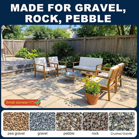 Teexpert Rock Glue for Landscaping, Gravel Glue, Pea Gravel Binder Concentrate 33.2oz, Heavy Duty Pebble Stone Adhesive for Slope, Between Pavers, Garden, Weather Resistant Safe for Plants Pets in Kuwait