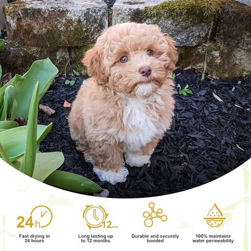 Teexpert 120oz Mulch Glue for Landscaping - Long-Lasting Pine Straw,Bark,Rubber Mulch,Rock,and Pea Gravel Glue Binder Stabilizer for Outdoor Gardens in Kuwait