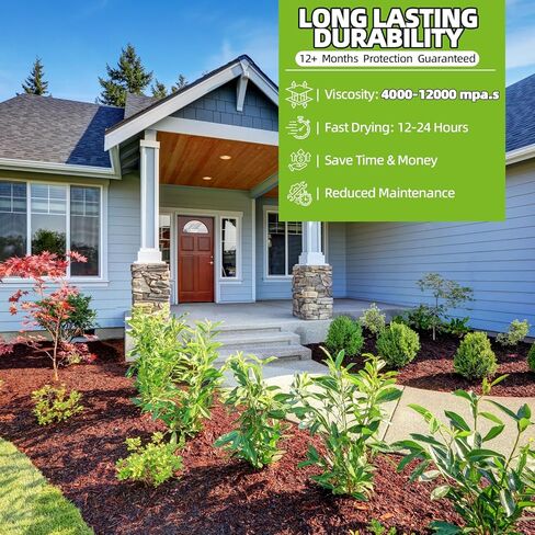 صمغ الصخور والمالش 26.4 أونصة - لاصق الحصى المقاوم للطقس، غلاف مطاطي مرن للمناظر الطبيعية، يمنع الغسيل في الأمطار الغزيرة، تركيبة سهلة الاستخدام in Kuwait