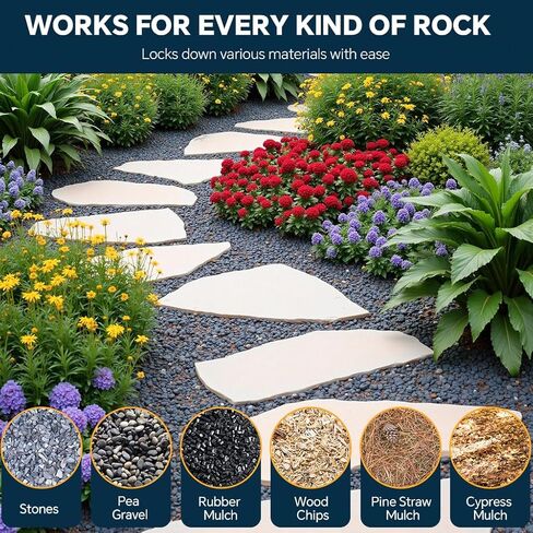 Arflair Mulch Glue 68oz – Outdoor Rock Glue for Gravel, Stone, Bark, Pebbles, Pine Straw & Rubber Mulch, with Unprocessed Acrylic Resins for Use in Landscaping and Garden Construction in Saudi Arabia