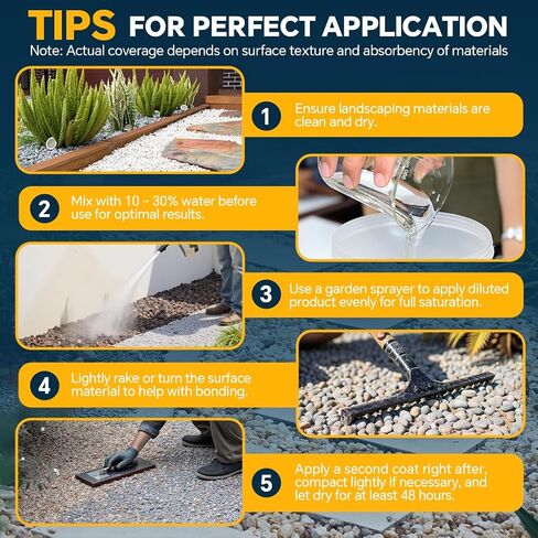 Arflair Mulch Glue 68oz – Outdoor Rock Glue for Gravel, Stone, Bark, Pebbles, Pine Straw & Rubber Mulch, with Unprocessed Acrylic Resins for Use in Landscaping and Garden Construction in Saudi Arabia