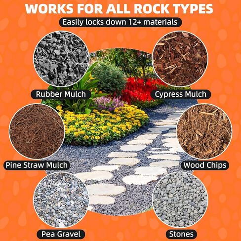 غراء المهاد والغراء الصخري للمناظر الطبيعية، غلاف مناسب لجميع الأحوال الجوية، 28.2 أونصة، أقصى قوة للقبضة، سريع الجفاف، عقد طويل الأمد للحدائق والمناطق الخارجية in Kuwait