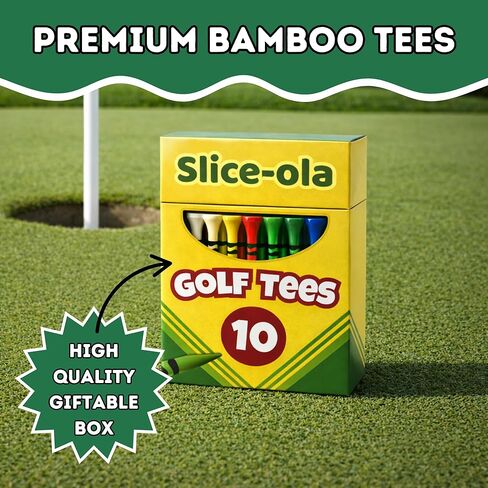 Funny Golf Tees | Golf Accessories for Men | Top Golf Gifts for Men & Unique Golf Gifts for Golfers | Premium Golf Stuff & Golf Bag Accessories | Wooden Bamboo Tees in Kuwait