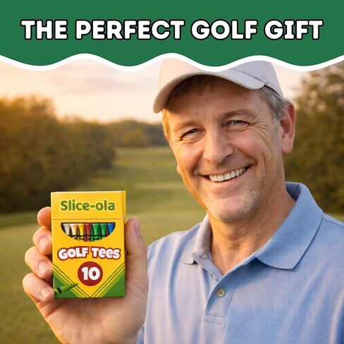 Funny Golf Tees | Golf Accessories for Men | Top Golf Gifts for Men & Unique Golf Gifts for Golfers | Premium Golf Stuff & Golf Bag Accessories | Wooden Bamboo Tees in Kuwait