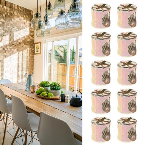 Garneck 20pcs Barrel Nuts Cross Dowel Slotted Hardware Kit for Beds Cribs Furniture Assembly Sturdy Replacement Spare Parts in Kuwait