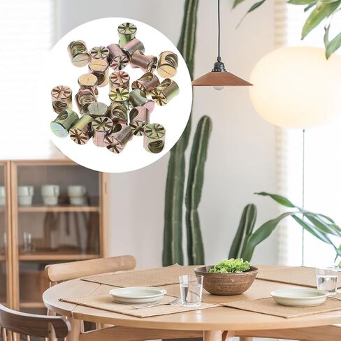 Garneck 20pcs Barrel Nuts Cross Dowel Slotted Hardware Kit for Beds Cribs Furniture Assembly Sturdy Replacement Spare Parts in Kuwait