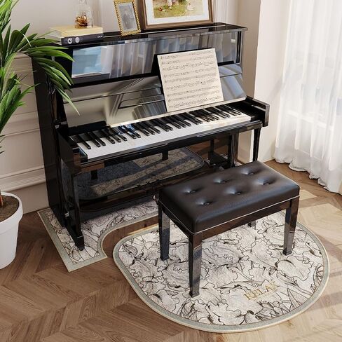 Soundproof Rug for Piano, Upright Piano Carpet Protector Sound Dampening Non-Slip, Rug Set(C) in Saudi Arabia